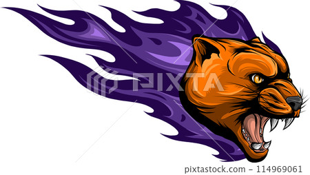 animal head of Cougar vector illustration design animal head of Cougar vector illustration design 114969061