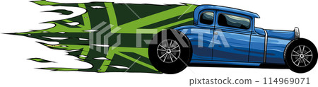 draw of hot rod car vector illustration design draw of hot rod car vector illustration design 114969071