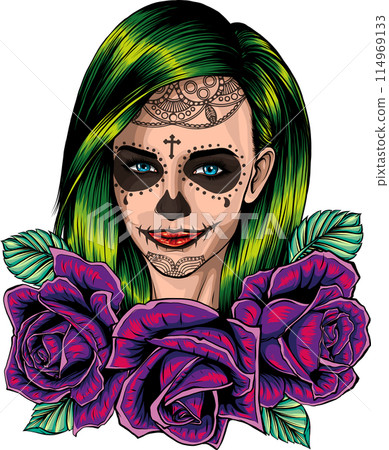 draw of Dead girl vector illustration design draw of Dead girl vector illustration design 114969133