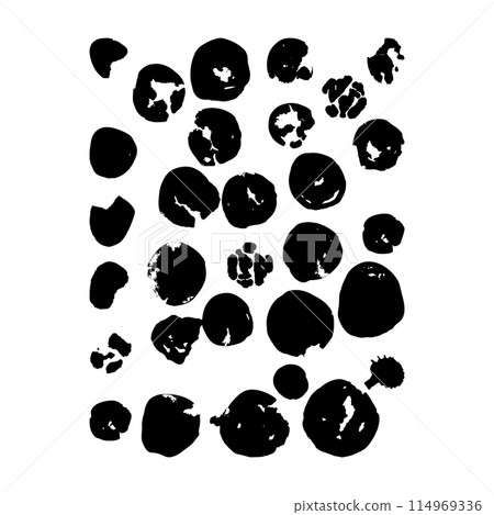 Bold round brush strokes collection. Bold round brush strokes collection. 114969336