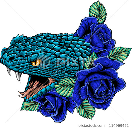 snake head hand drawn vector illustration design snake head hand drawn vector illustration design 114969451