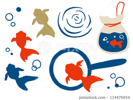 撈金魚手繪插畫集 撈金魚手繪插畫集 114970059