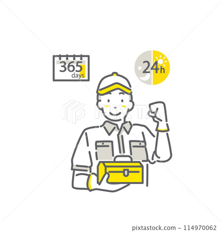 清爽男工-簡單又時尚的線條畫插畫 清爽男工-簡單又時尚的線條畫插畫 114970062