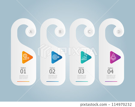4 steps colorful infographics for report presentation template background 4 steps colorful infographics for report presentation template background 114970232