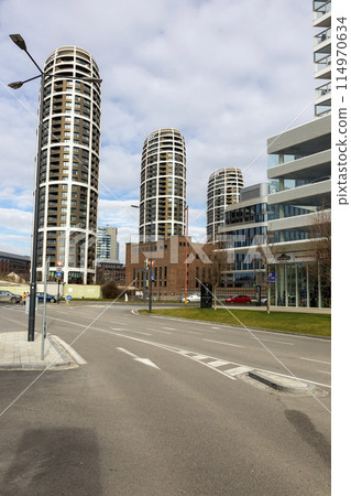 Modern architecture of the Slovak capital Bratislava 114970634