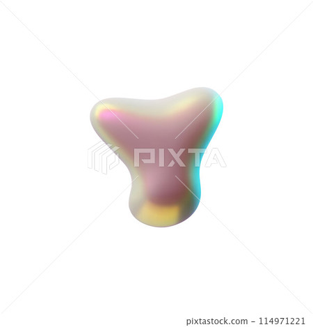 3D glossy pink blob splash, blot Y shape liquid surface with holo reflection in Y2K style, vector volume spilled polish 3D glossy pink blob splash, blot Y shape liquid surface with holo reflection in Y2K style, vector volume spilled polish 114971221