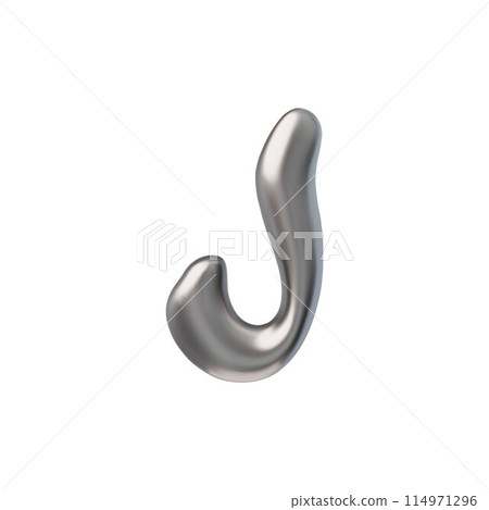 3D glossy silver capital letter J with liquid metal surface, vector realistic voluminous chrome bubble form y2k font 3D glossy silver capital letter J with liquid metal surface, vector realistic voluminous chrome bubble form y2k font 114971296