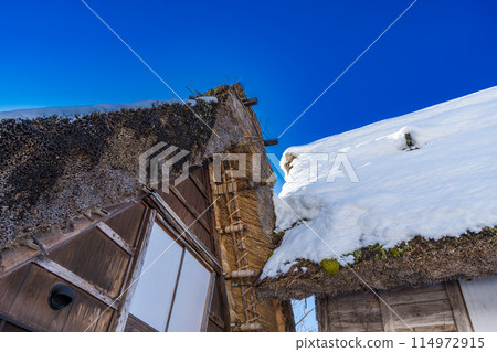 日本岐阜縣白川鄉的茅草屋頂 114972915