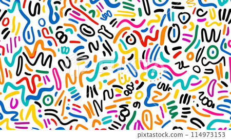 Pop geometric background 114973153