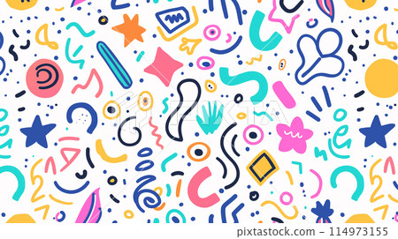 Pop geometric background 114973155