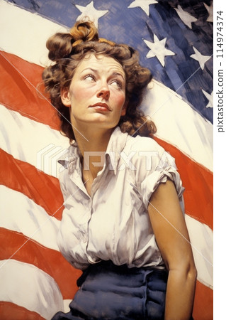 American woman 114974374