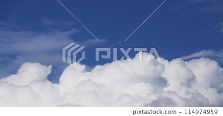 Summer clouds and blue sky 114974959