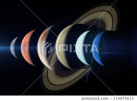 Planets on parade: Six planets set to align. Planets on parade: Six planets set to align. 114975615