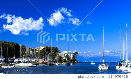 碼頭風景與藍天 114976416