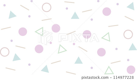 Random pastel color shapes background set Random pastel color shapes background set 114977228