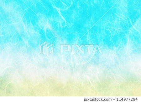 Washi paper yellow and blue gradation 114977284