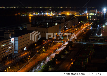 東京夜景 從電信中心展望室看到的夜景 東京夜景 從電信中心展望室看到的夜景 114977316