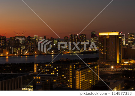 東京夜景 從電信中心展望室看到的夜景 114977333