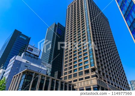 東京都中央區日本橋江戶橋一丁目附近的都會風景 114977560