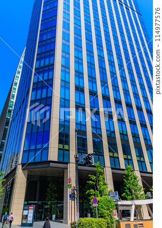 東京都中央區日本橋江戶橋一丁目附近的都會風景 114977576