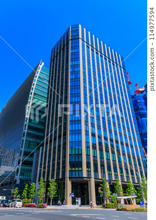 東京都中央區日本橋江戶橋一丁目附近的都會風景 114977594
