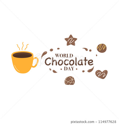 Collection of chocolate bars and pieces  114977628