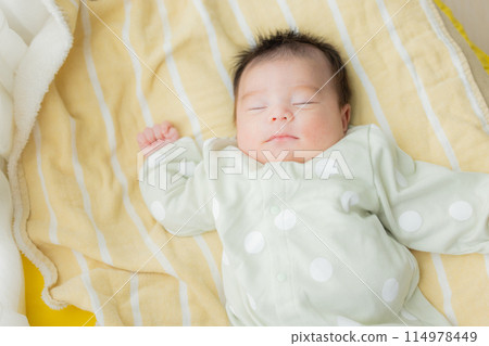 Sleeping baby 114978449