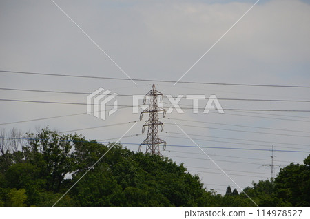 Power lines Hachioji City 114978527