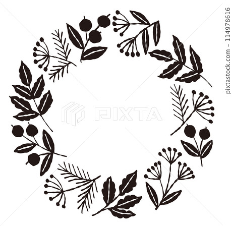 Natural wreath frame 114978616