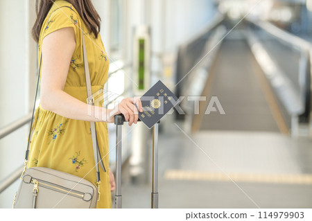 Travel passport woman Travel passport woman 114979903