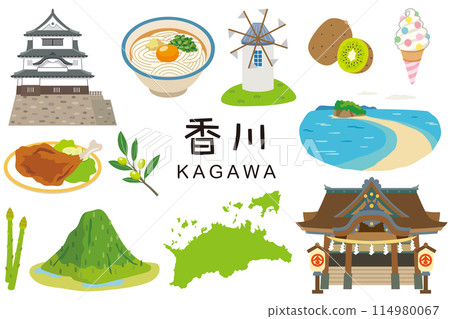 香川縣旅遊景點特產素材套裝 香川縣旅遊景點特產素材套裝 114980067