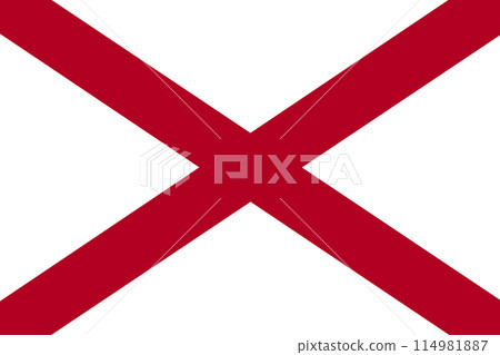 Alabama State Flag background illustration 114981887