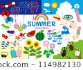 可愛的夏天插圖的集合 114982130