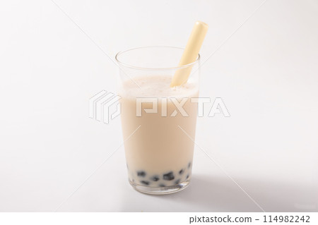 Brown sugar tapioca milk tea Brown sugar tapioca milk tea 114982242