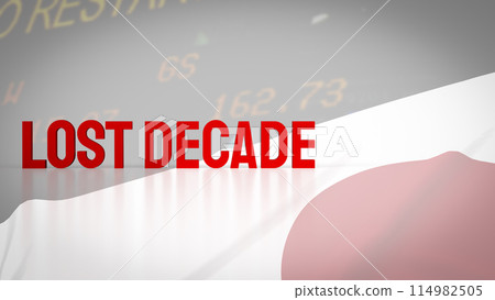 The Lost Decade on Japan Business Background 3d rendering. The Lost Decade on Japan Business Background 3d rendering. 114982505