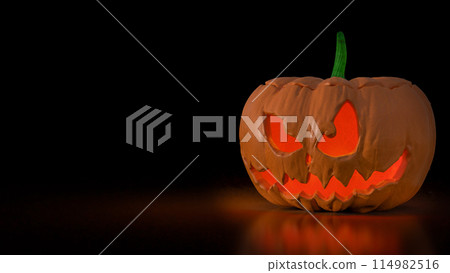 The jack o lantern for halloween or holiday concept 3d rendering. The jack o lantern for halloween or holiday concept 3d rendering. 114982516