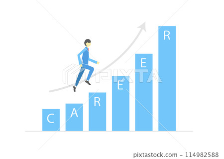 旨在職業發展的商人的插圖 旨在職業發展的商人的插圖 114982588