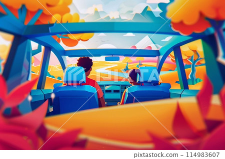 Parent-teacher conferences, the morning rush to get everyone to school, Vector illustration. 114983607