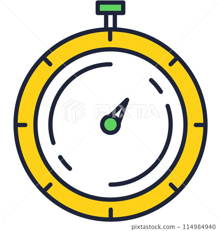 Stopwatch icon vector clock counter speed timer 114984940