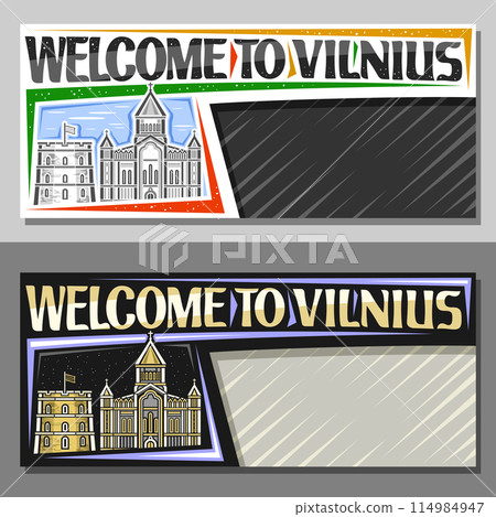 Vector banner for Vilnius Vector banner for Vilnius 114984947