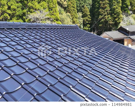 日式獨立屋水泥瓦屋頂塗裝工程-施工後狀況 114984981