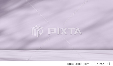 Purple Background Product Studio Podium Wall Scene Abstract Mockup Kitchen Table Cosmetic Shadow Leaves Empty Counter 3d Room Backdrop Shelf Minimal Floor Bg Summer Scene Loft Spring Template Platform 114985021