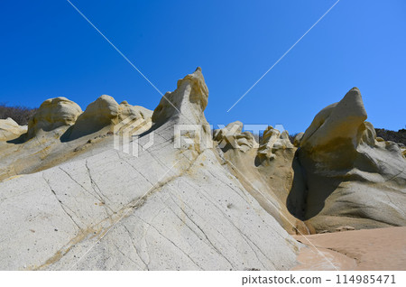 Remains of the rich man's mansion Katano Beach Kaga Cappadocia Strange rock formations Kaga Coast Remains of the rich man's mansion Katano Beach Kaga Cappadocia Strange rock formations Kaga Coast 114985471