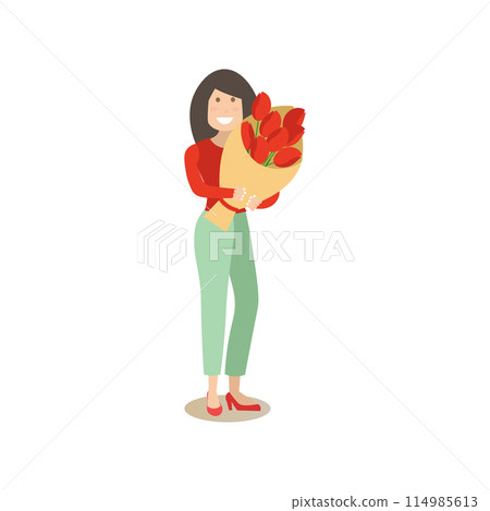 People and relations concept vector flat illustration 114985613