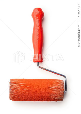 Paint roller isolated on white background. 114985878