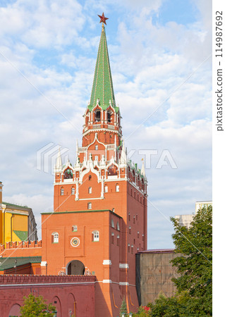 The Troitskaya Tower of the Moscow Kremlin 114987692