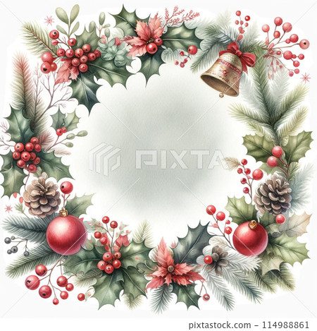 Christmas frame 114988861