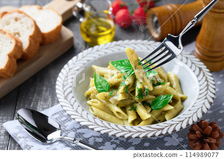 Penne Genovese(北海道鮮奶油餘韻)濃鬱濃鬱的Genovese醬 Penne Genovese(北海道鮮奶油餘韻)濃鬱濃鬱的Genovese醬 114989077