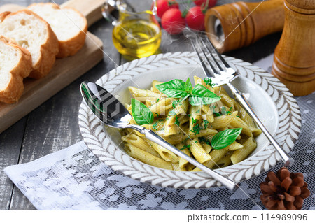 Penne Genovese(北海道鮮奶油餘韻)濃鬱濃鬱的Genovese醬 Penne Genovese(北海道鮮奶油餘韻)濃鬱濃鬱的Genovese醬 114989096