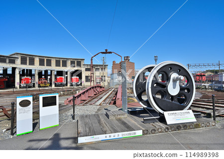 津山真比野鐵道博物館「扇形機車段」和各種舊機車組 114989398